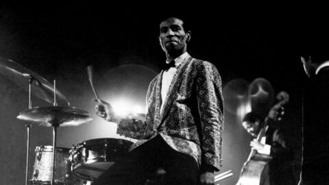 max roach on stage performing