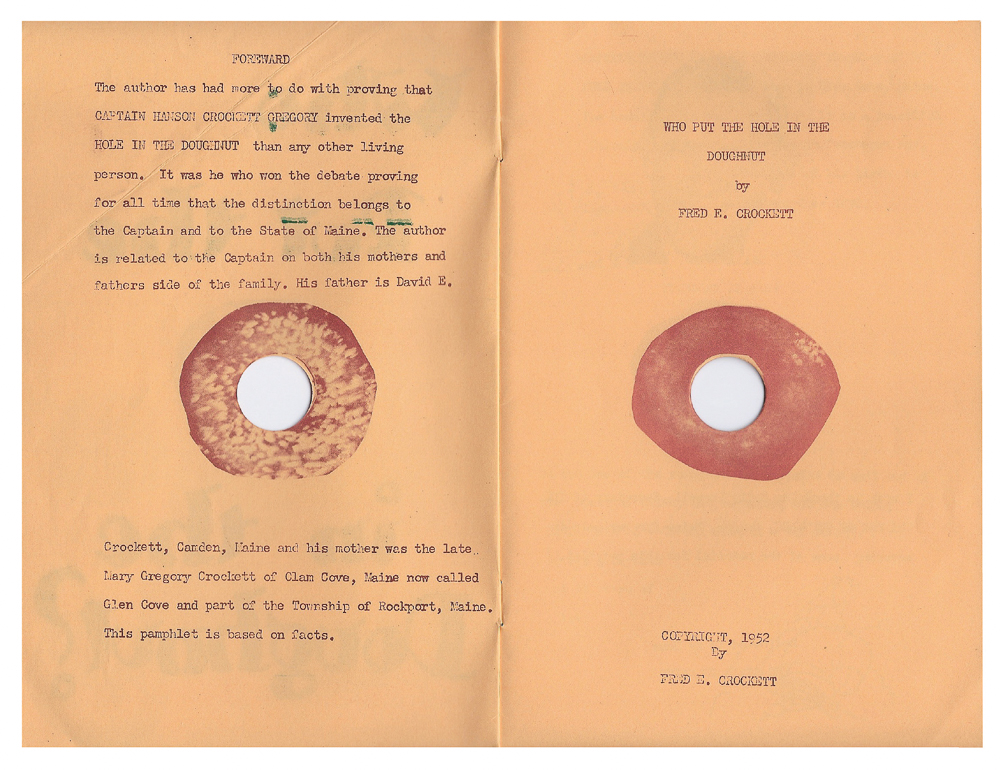 old printed material of donuts